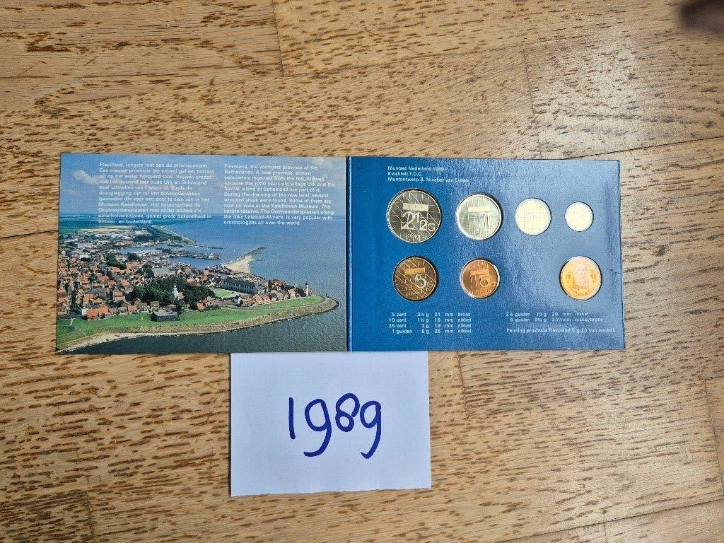 FDC Muntset Nederland 1989, Postzegels en Munten, Verzenden, Koningin Beatrix, Overige waardes, Setje