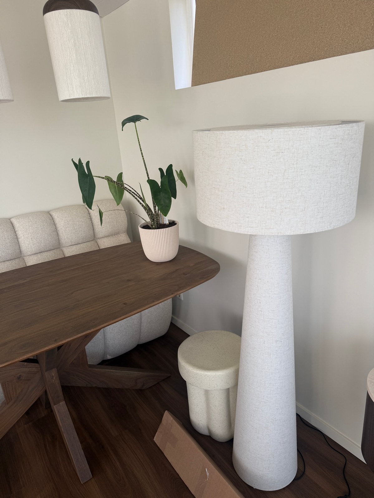 Vloerlamp kwantum japandi, Huis en Inrichting, Lampen | Vloerlampen, Ophalen, Gebruikt, Japandi, 100 tot 150 cm
