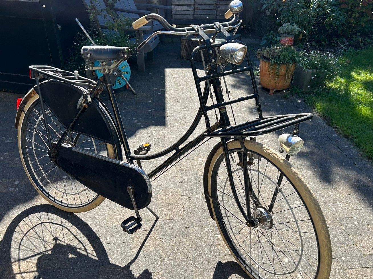 Fongers omafiets, Ophalen, Gebruikt, Trommelrem