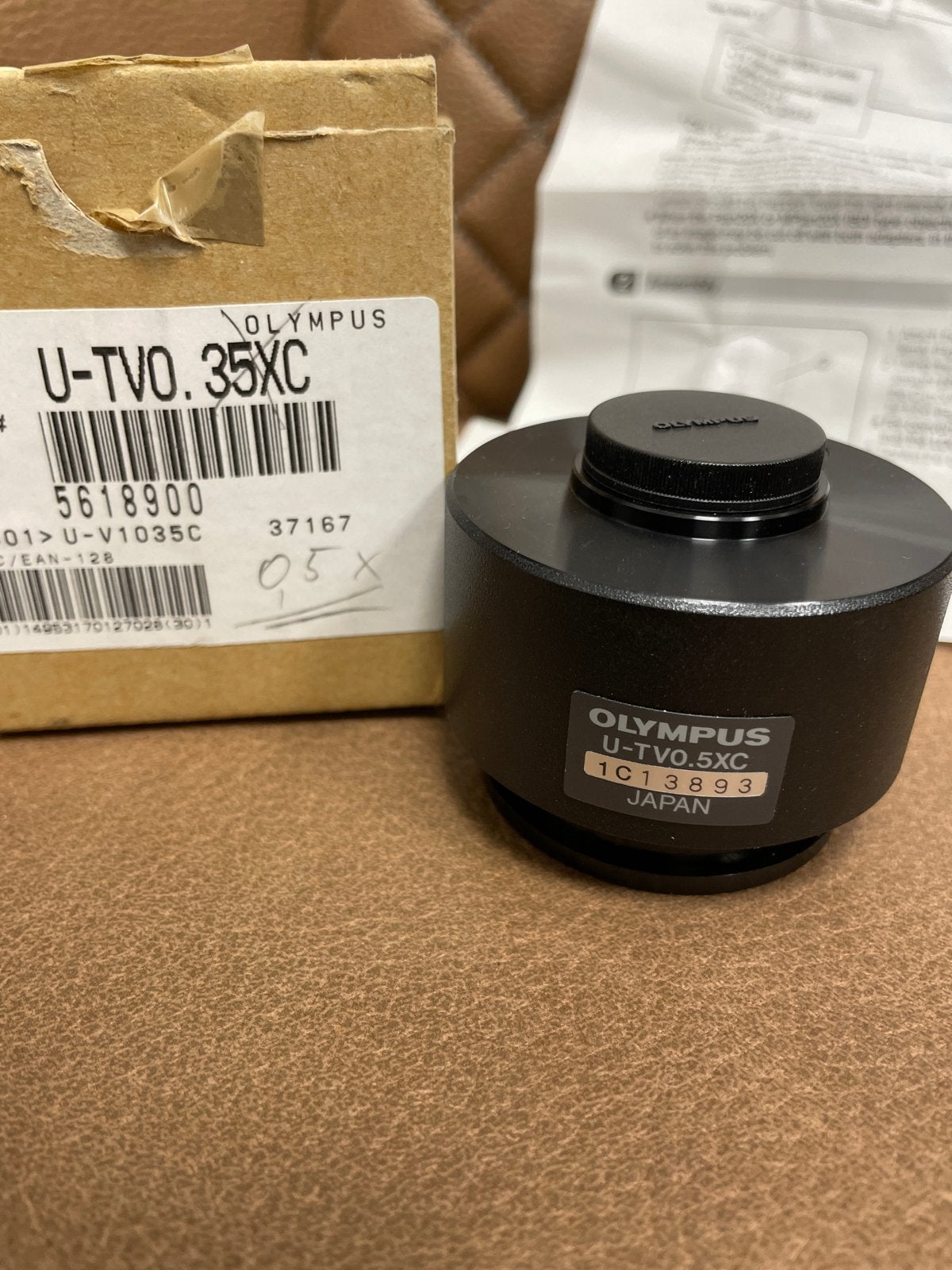 Olympus U-TV0.5XC C-Mount Adapter voor Microscoop, Onderdelen of Toebehoren, Olympus, Ophalen of Verzenden, Zo goed als nieuw