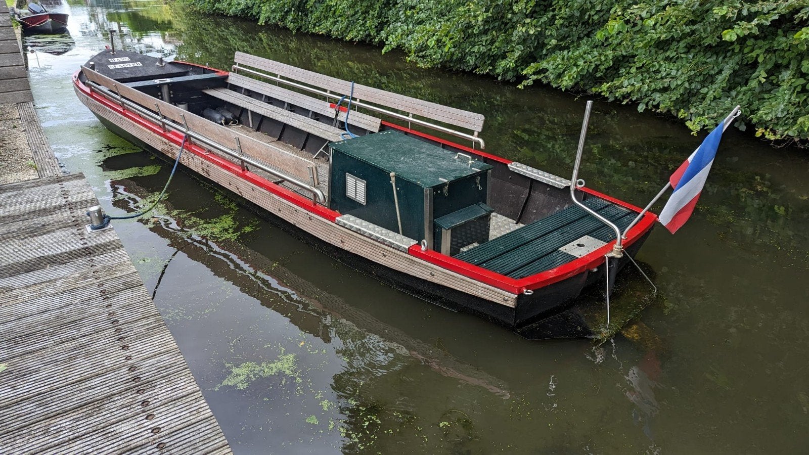 Tuinders vlet (skuit), Ophalen, Binnenboordmotor, Zo goed als nieuw, 8 m