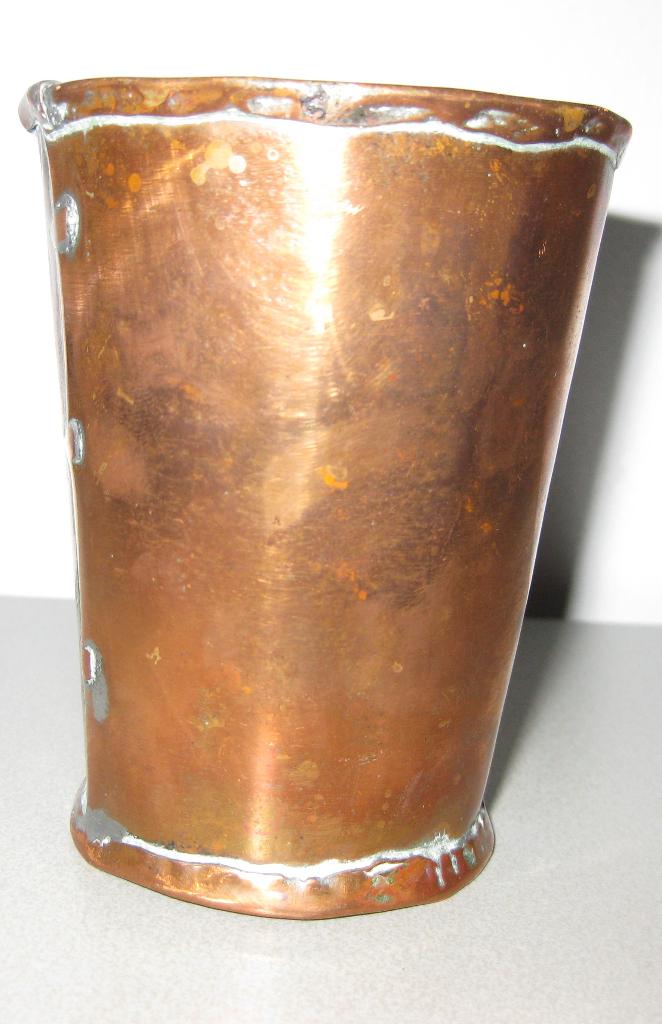 Mooie roodkoperen beker, hand gesmeed, Antiek en Kunst, Antiek | Koper en Brons, Ophalen, Koper