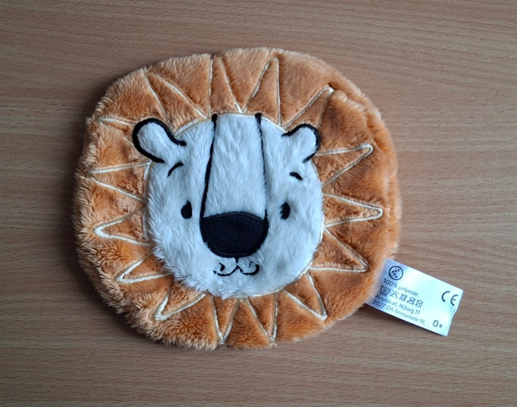 Knuffeldoekje, Knuffel van Kruitvat, Oeko Tex, Leeuw, Ophalen of Verzenden, Zo goed als nieuw, Knuffeldoekje, Met label