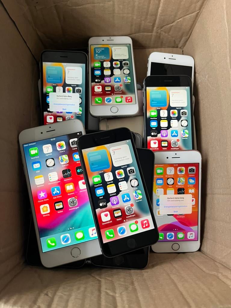 Partij iPhone 6s aan 6, Telecommunicatie, Mobiele telefoons | Apple iPhone, Ophalen of Verzenden, Zo goed als nieuw, 64 GB