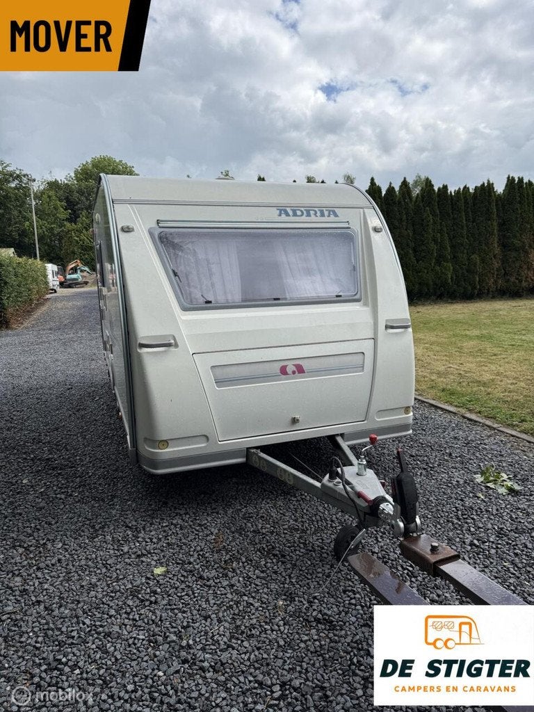 Adria 432 PS Adiva Vastbed Treinzit Mover Voortent, Adria, 6 tot 7 meter, Tot en met 4, 1000 - 1250 kg