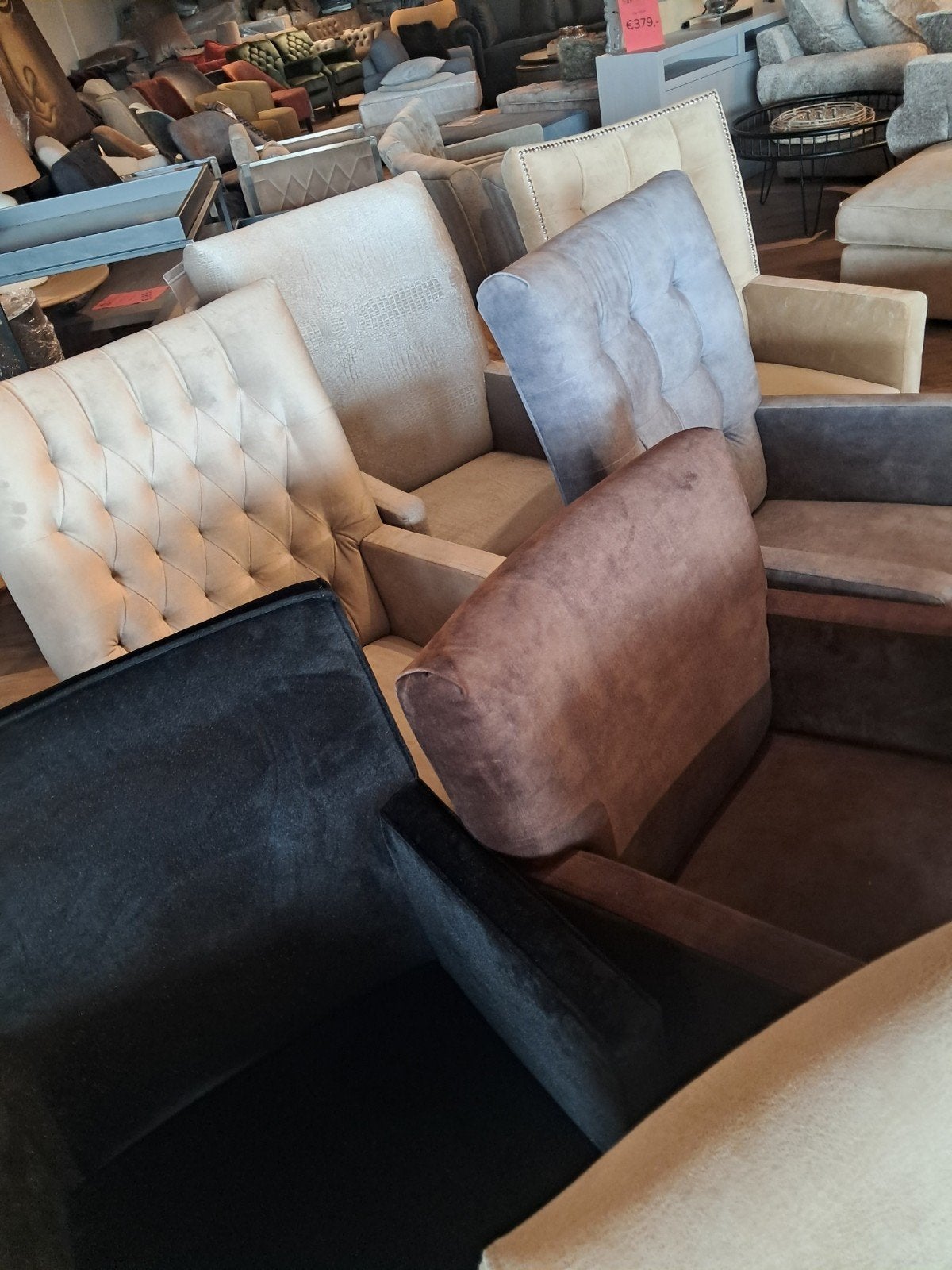Diverse eetkamerstoelen vanaf €69, Ophalen, Overige kleuren, Nieuw, Stof