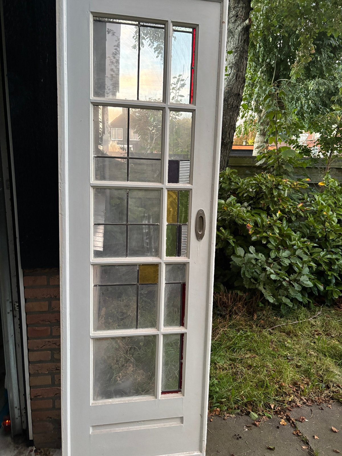 Glas in lood deuren, Ophalen, Binnendeur, 200 tot 215 cm, Glas