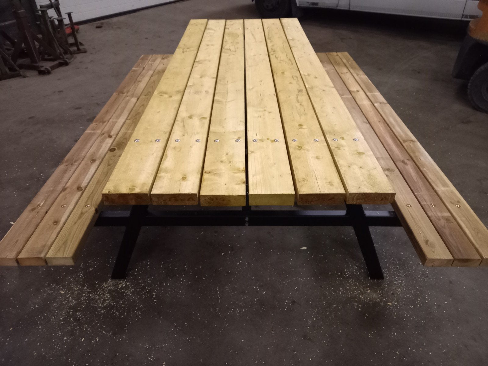 picknicktafel NOG 1 BESCHIKBAAR!, Ophalen, Nieuw, Rechthoekig, Hout