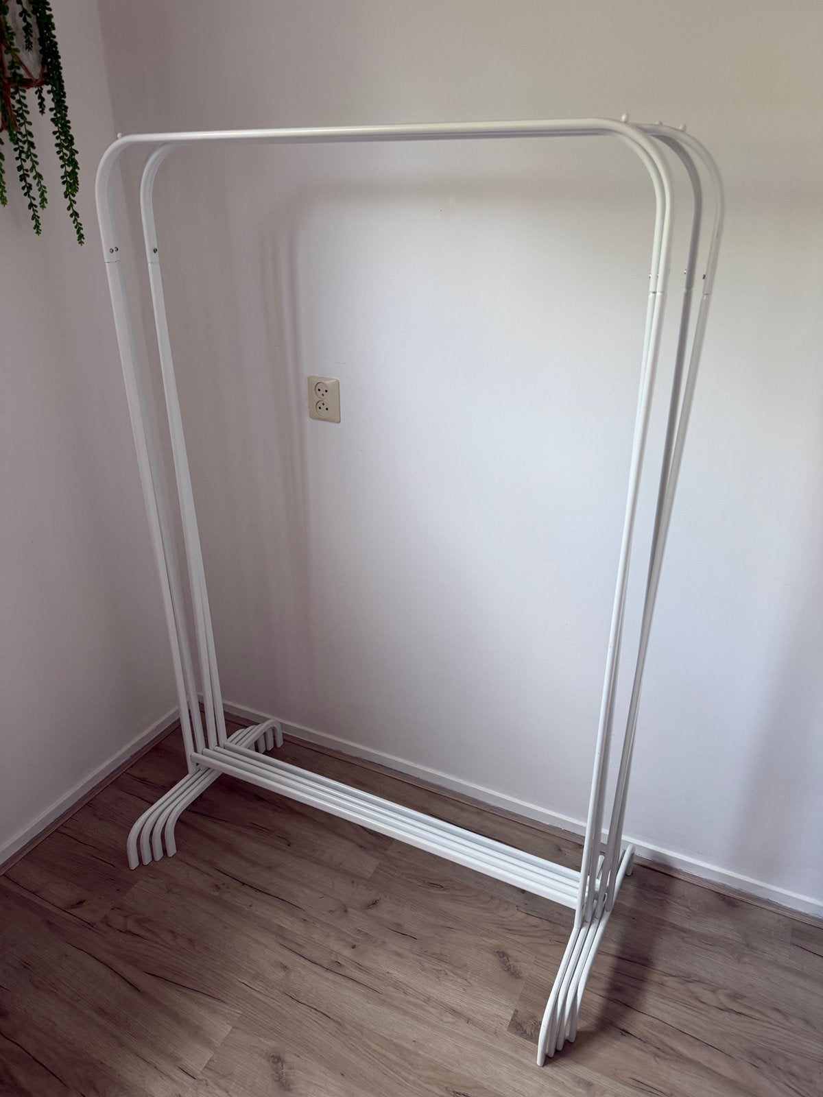 4x IKEA MULIG Kledingrekken wit metaal 99x152 cm, Ophalen, Zo goed als nieuw