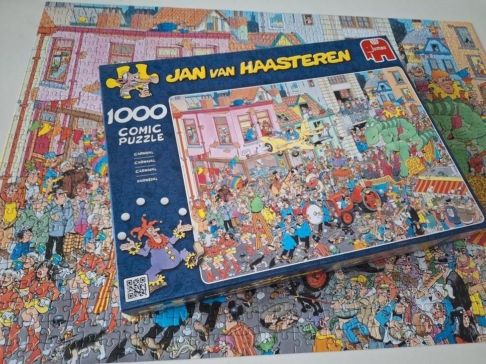 Jan van Haasteren - Carnaval - 1000 stukjes - Nieuwstaat, Ophalen of Verzenden, 500 t/m 1500 stukjes, Zo goed als nieuw