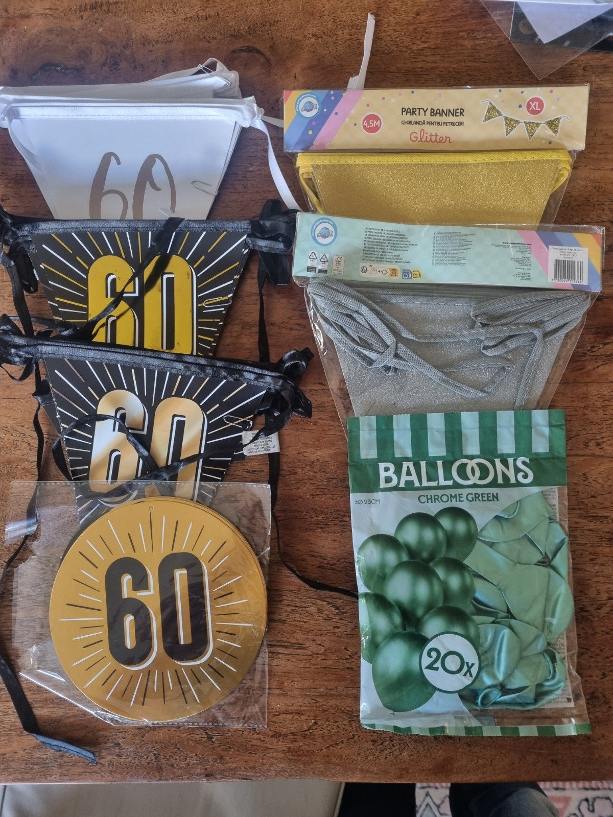 Feest decoratie 60!, Ophalen of Verzenden, Versiering, Verjaardag