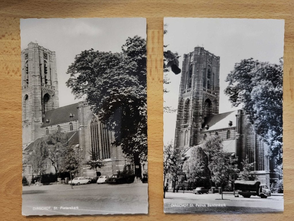 ansicht Oirschot Kerk (2x), Verzamelen, Ansichtkaarten | Nederland, Ophalen of Verzenden, Voor 1920, Noord-Brabant