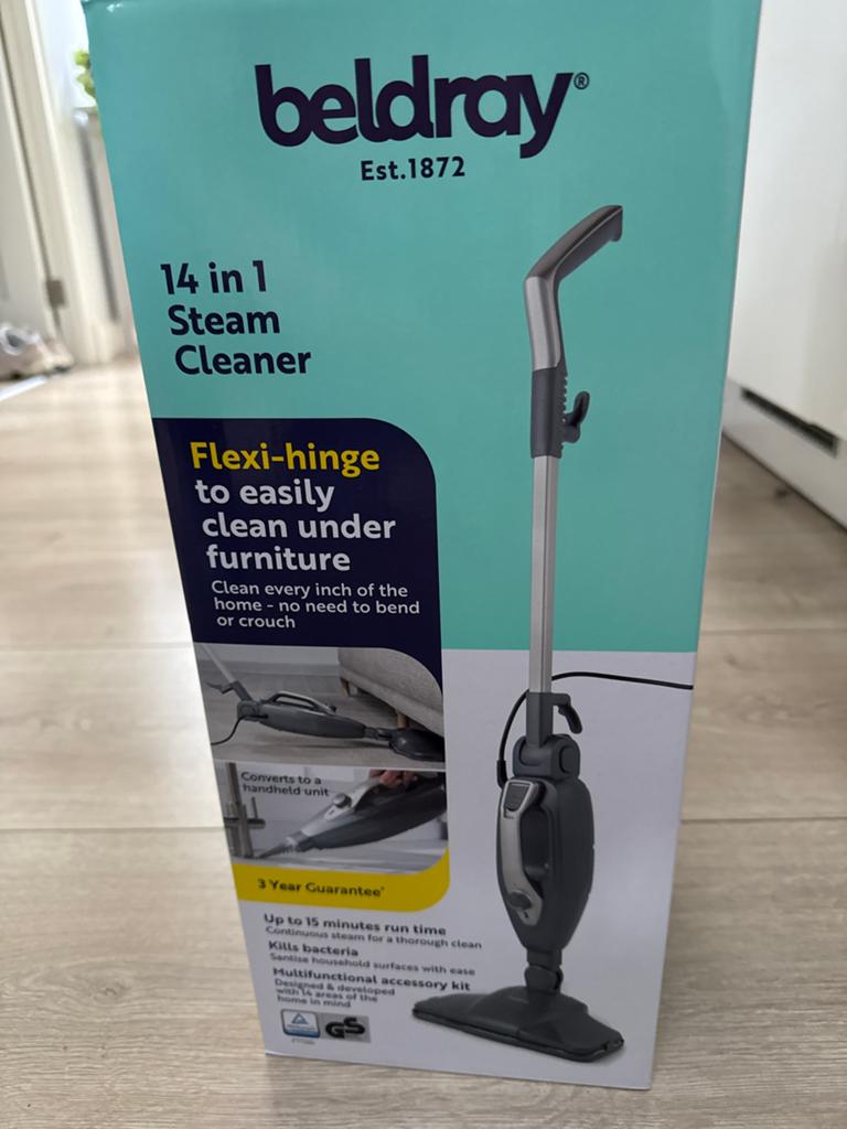 Beldray 14-in-1 Stoomreiniger - Nieuw in Doos, Witgoed en Apparatuur, Stoomapparaten, Ophalen, Nieuw, Stoomreiniger