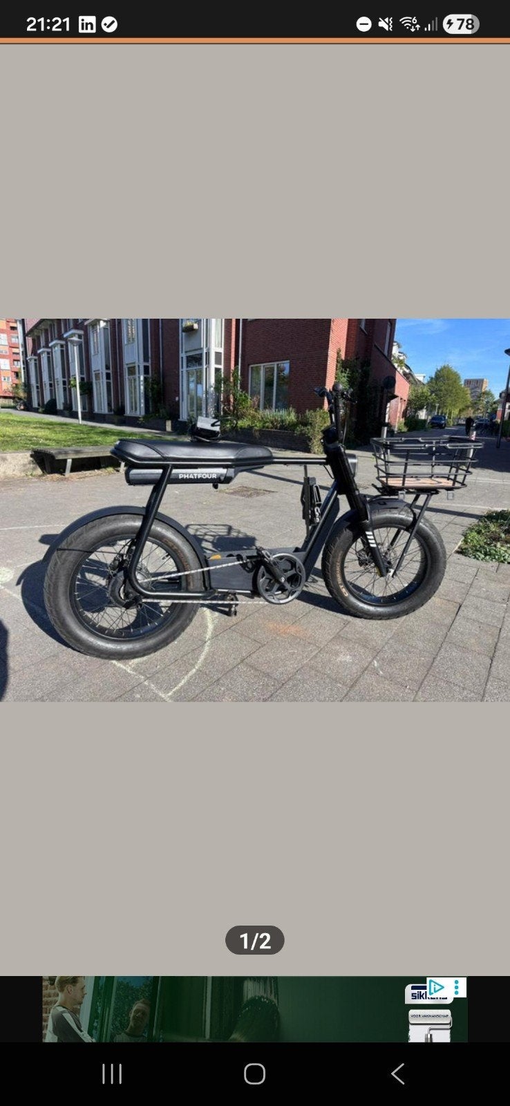 Fatbike Phatfour FLX-2263 km-500w-full service onderhouden., 59 cm of meer, Ophalen of Verzenden, Overige merken