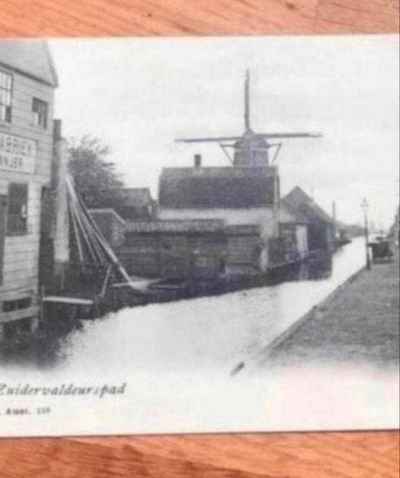 Zeer oude, ongelopen ansichtkaart Valdeurspad Zaandam, Verzamelen, Ophalen of Verzenden, Voor 1920, Ongelopen, Noord-Holland