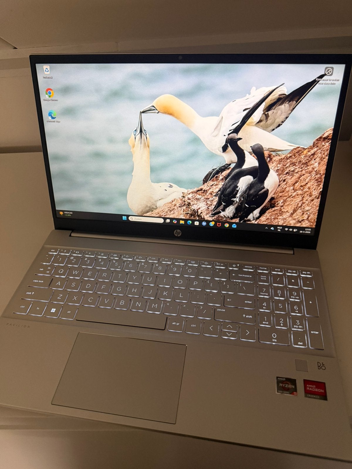 HP laptop pavilion 15,6 inch ryzen 5, Computers en Software, Windows Laptops, Ophalen, Zo goed als nieuw, 15 inch, 2 tot 3 Ghz