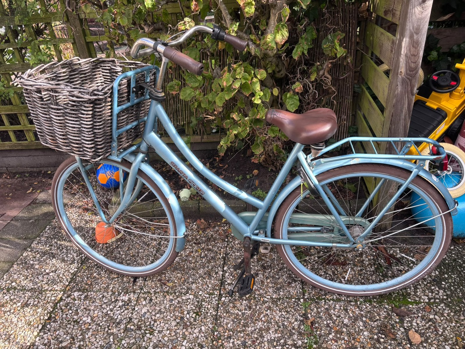 Sparta Pick-up blauw danesfiets, Ophalen, Terugtraprem, Versnellingen, Gebruikt