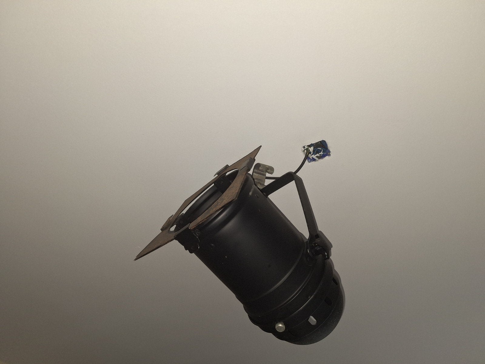 industriele theaterlamp zwart, Ophalen, Gloeilamp, Opbouwspot, E27 (groot)