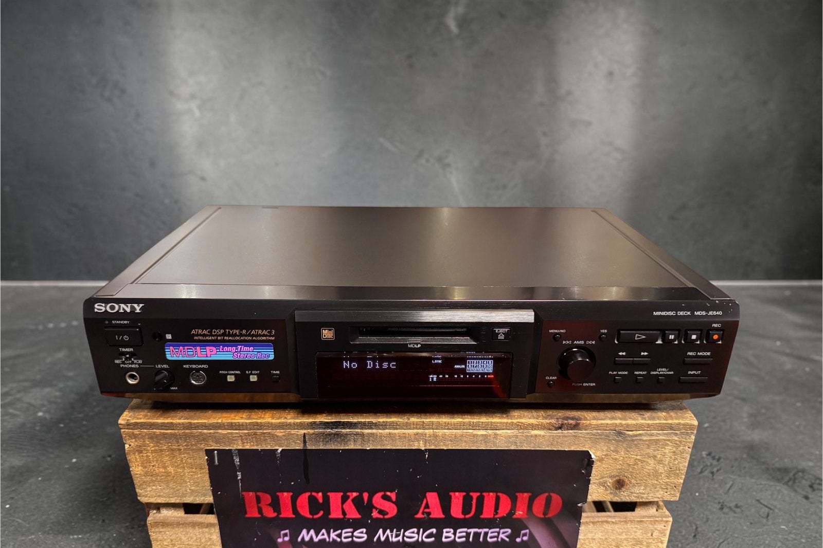 Sony MDS-JE640 Minidisc Recorder | ATRAC Type-R | LONGPLAY, Ophalen of Verzenden, Sony MDS-JE640 • MDLP (longtime stereo rec.) • ATRAC