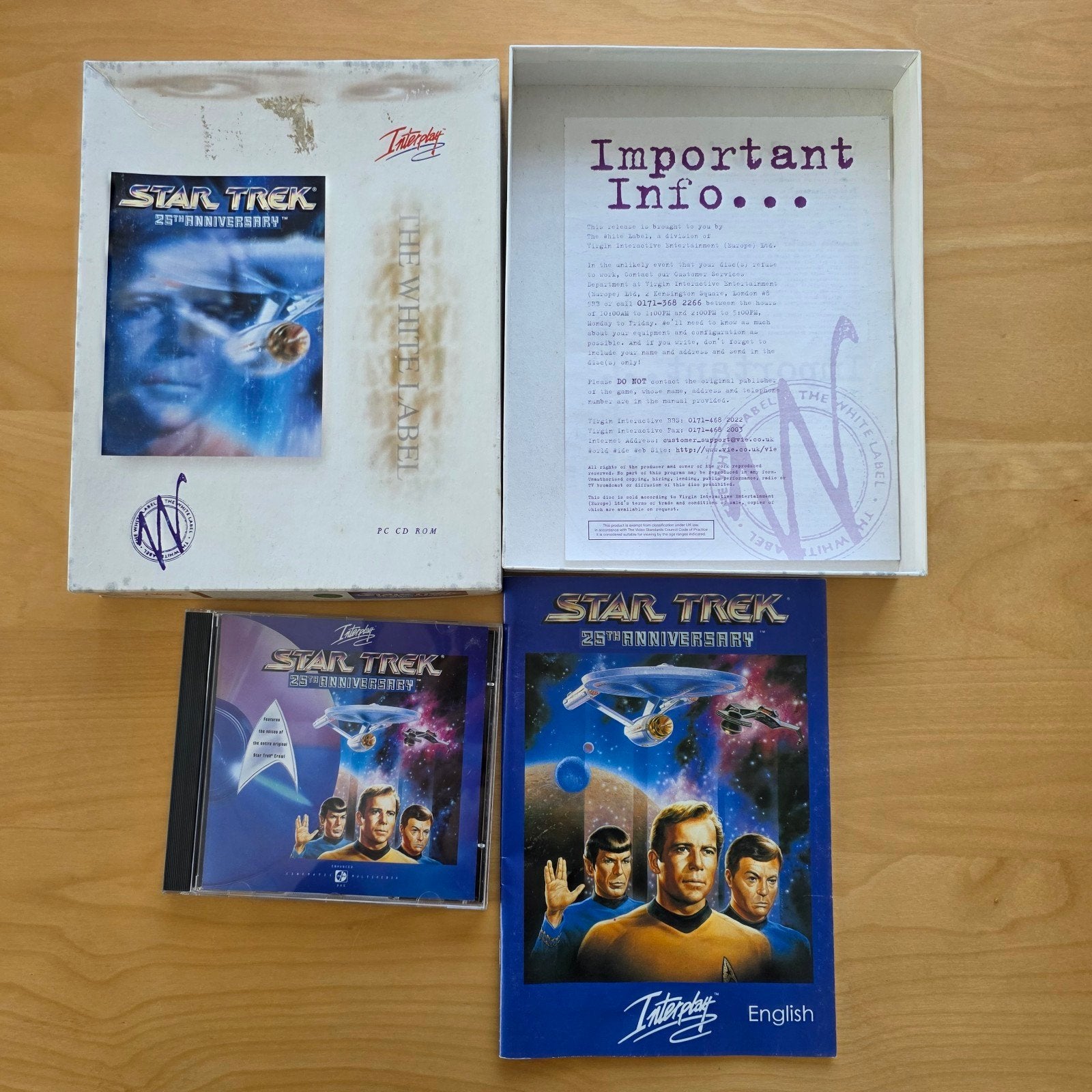 Star Trek 25th Anniversary PC CD-ROM (Engels), Avontuur en Actie, Gebruikt, 1 speler, Ophalen of Verzenden