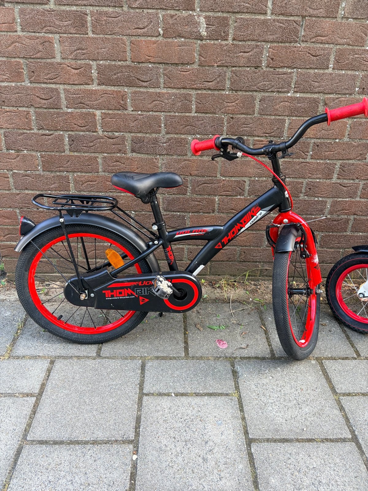 Thombike Volare kinderfiets 20 inch - Zwart/Rood, Ophalen, Gebruikt, Terugtraprem, 16 tot 20 inch