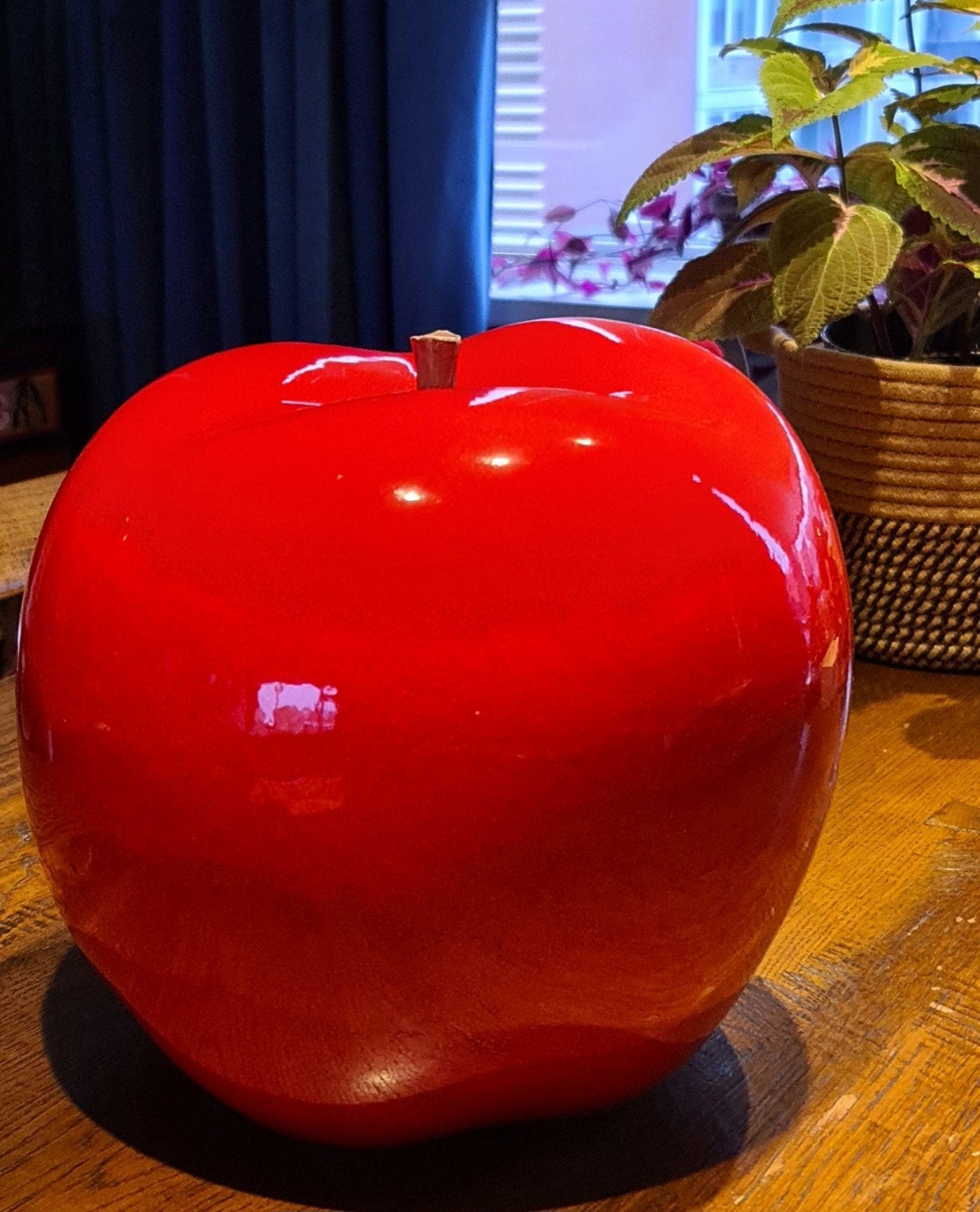 Decoratieve keramische appel - glanzend rood, Antiek en Kunst, Ophalen