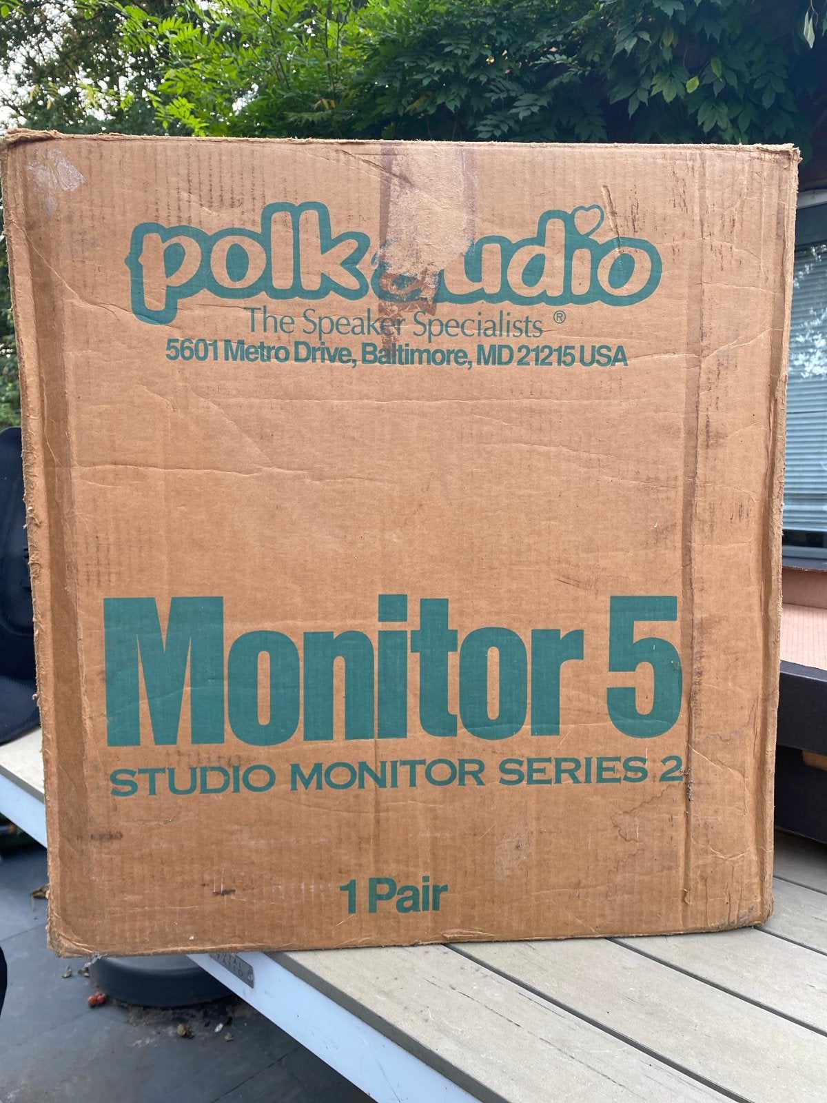 Polk Audio Studio Monitor 5 Series II speakers + stands, Ophalen, Gebruikt