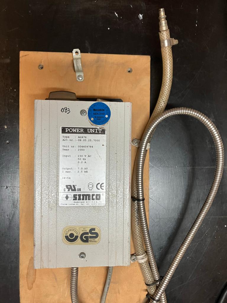 Simco A2A7S Power Unit met Ionisator/Pistool (2000), Ophalen of Verzenden, Gebruikt, Overige typen