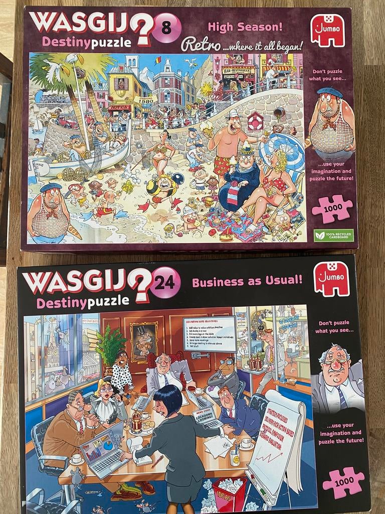 Wasgij puzzels, Ophalen of Verzenden, 500 t/m 1500 stukjes, Zo goed als nieuw