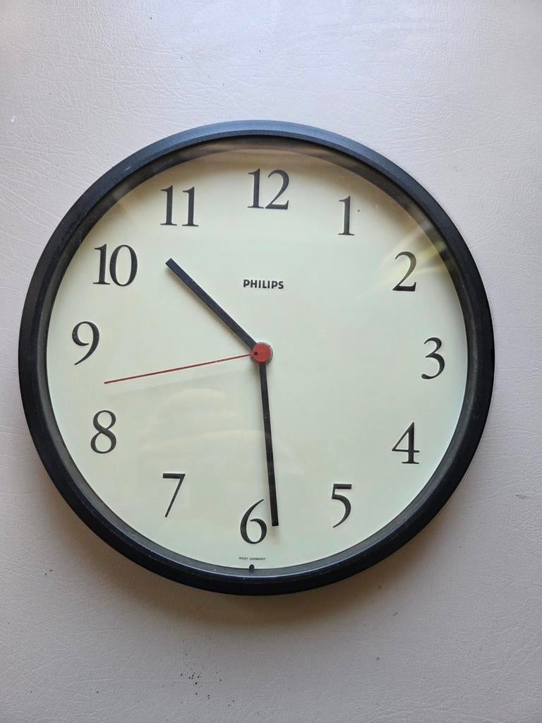 Vintage Philips Keukenklok Jaren '80 - Werkt Perfect, Antiek en Kunst, Antiek | Klokken, Ophalen of Verzenden
