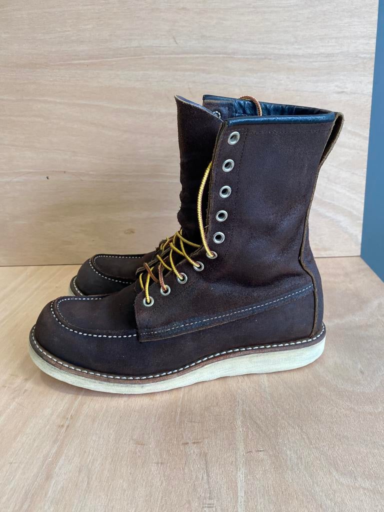 Red Wing 8120 8inch moc toe Java Muleskinner US7,5/41, Bruin, Boots, Ophalen of Verzenden, Gedragen