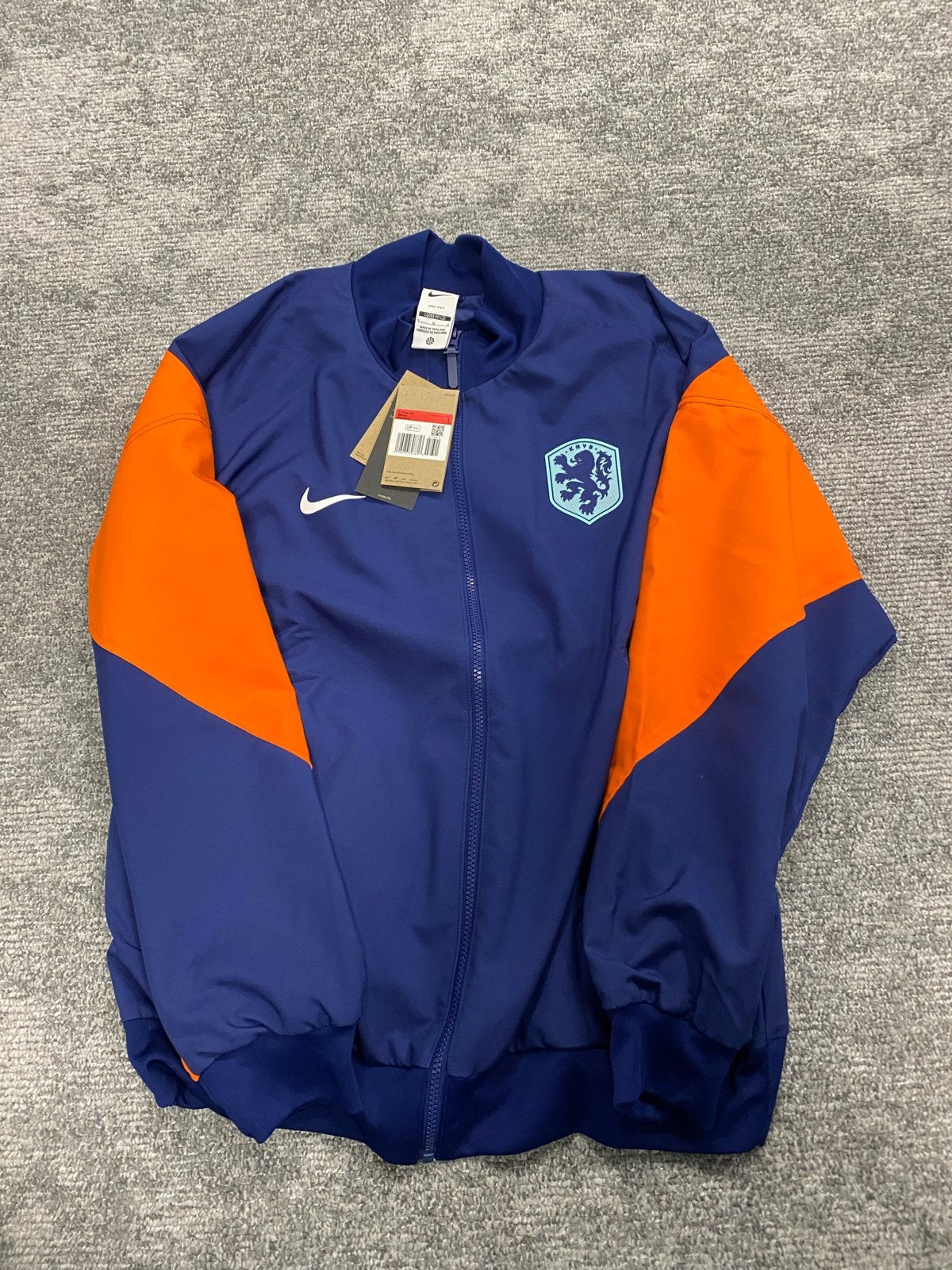 Nike Nederland Trainingsjack - Nieuw maat L, Maat 52/54 (L), Blauw, Nieuw, Ophalen of Verzenden