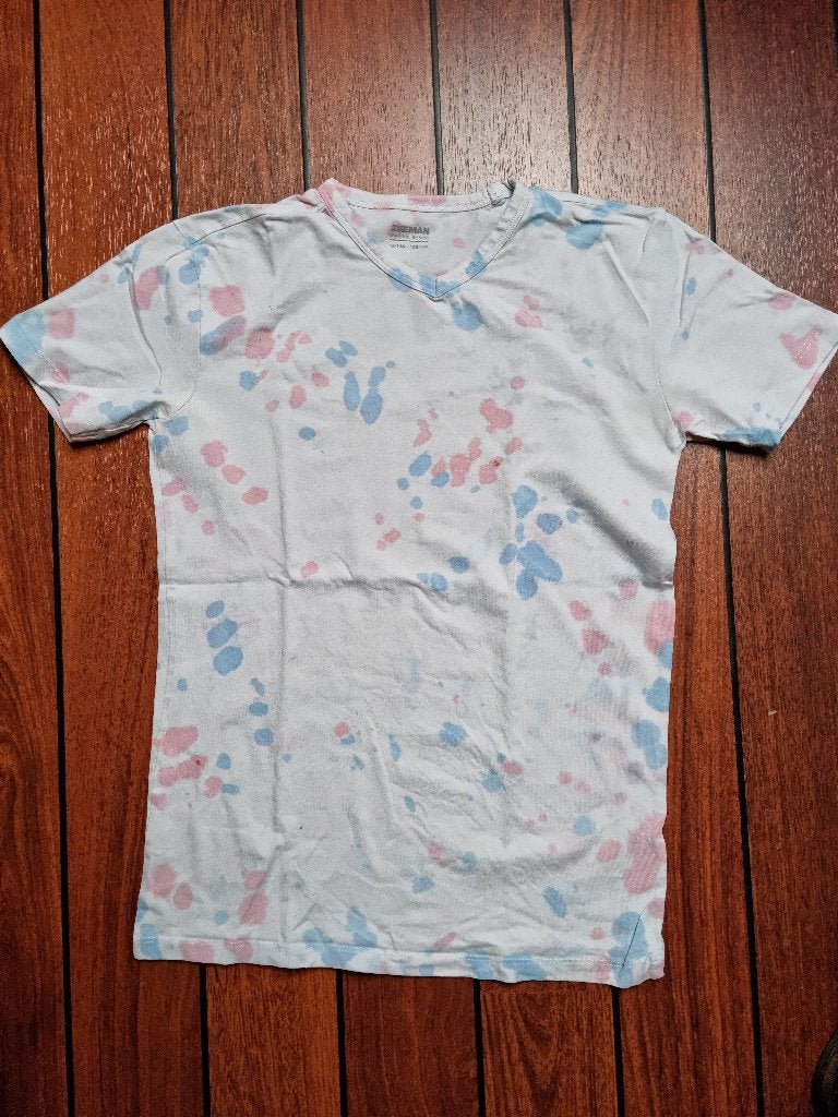 TIE DYE shirt maat 158/164 ** LEUK UNIEK SHIRT **, Ophalen of Verzenden, Gebruikt, Meisje, Shirt of Longsleeve