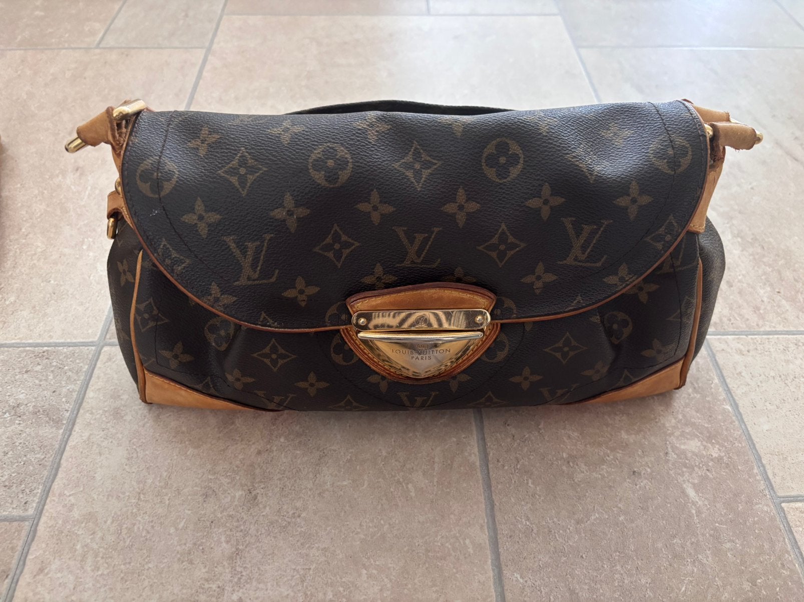 Louis Vuitton tas vintage orgineel, Sieraden, Tassen en Uiterlijk, Tassen | Damestassen, Gebruikt, Bruin, Overige typen, Ophalen of Verzenden