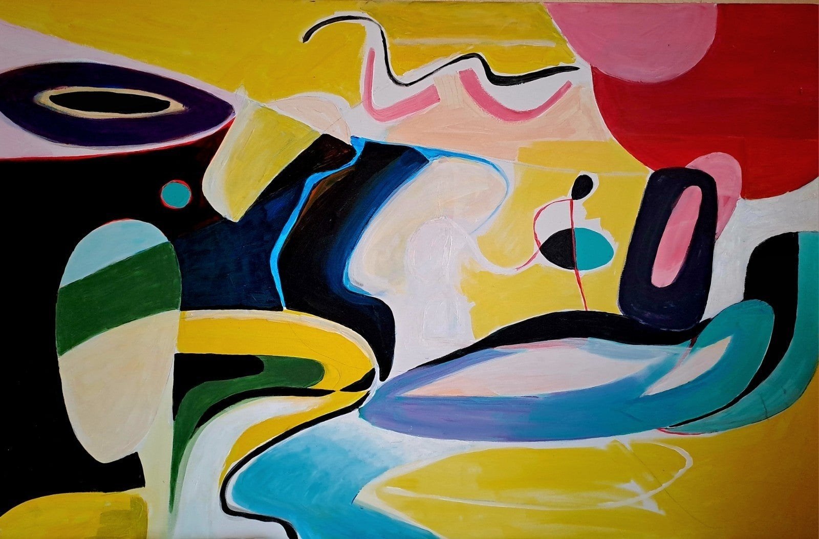 Modern Music, Ophalen of Verzenden, Gemengde techniek, Abstract