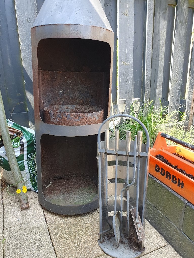 Tuin haard, Ophalen, Gebruikt