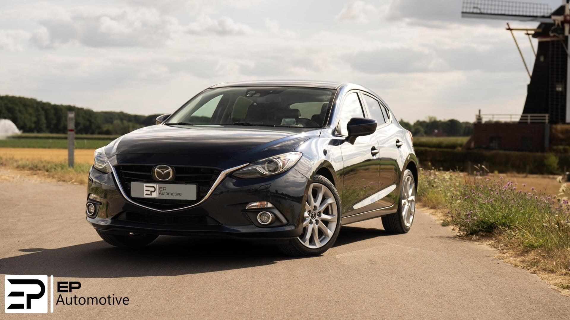 Mazda 3 2.0 HPGT-M|ACC|HUD|Bose|360ºPSensoren|CarPlay|Keyle, Auto's, Mazda, Voorwielaandrijving, 1998 cc, Gebruikt, Blauw