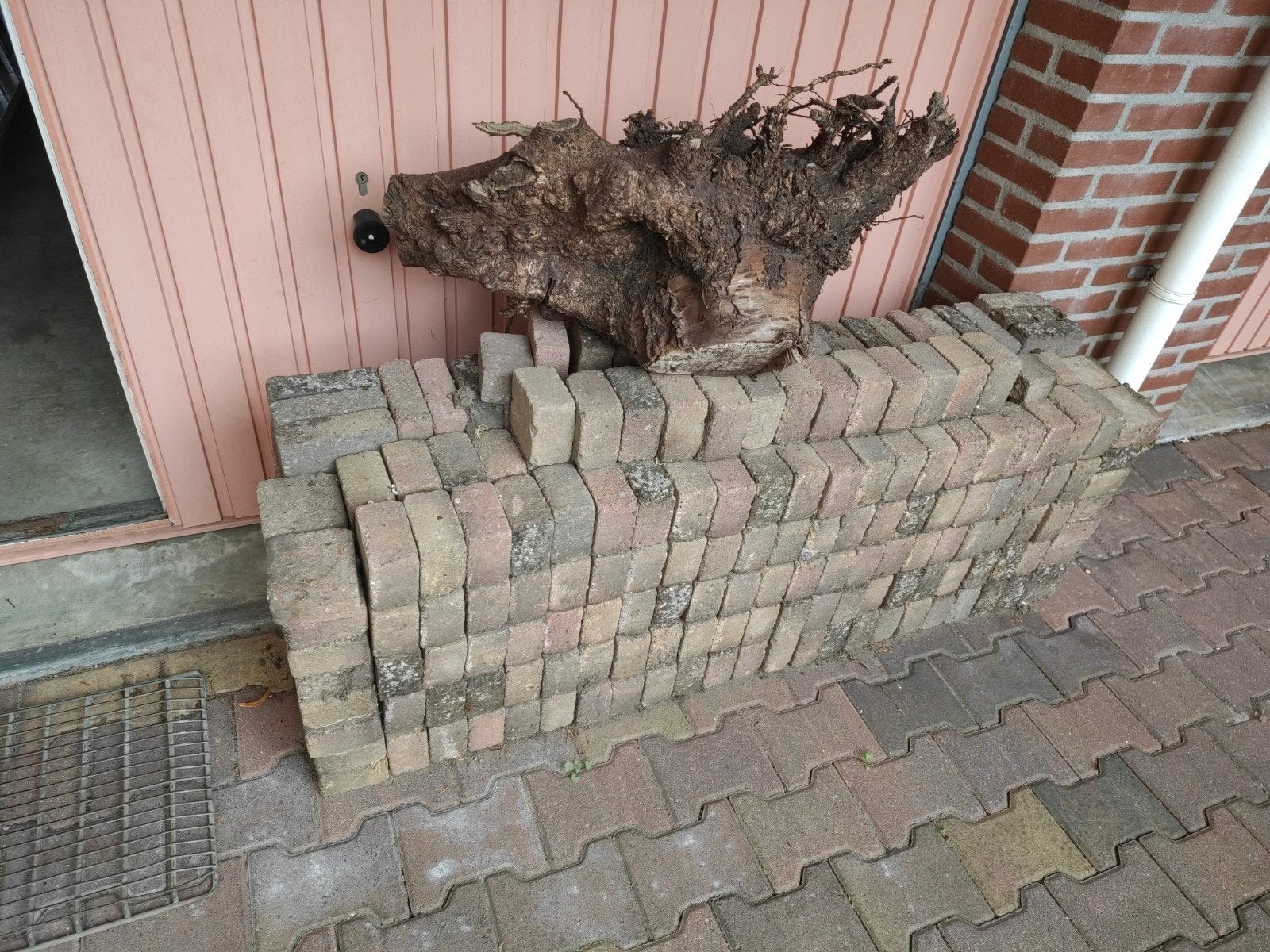 Partij gebruikte stenen voor bestrating, Tuin en Terras, Ophalen, Gebruikt, Beton, Klinkers