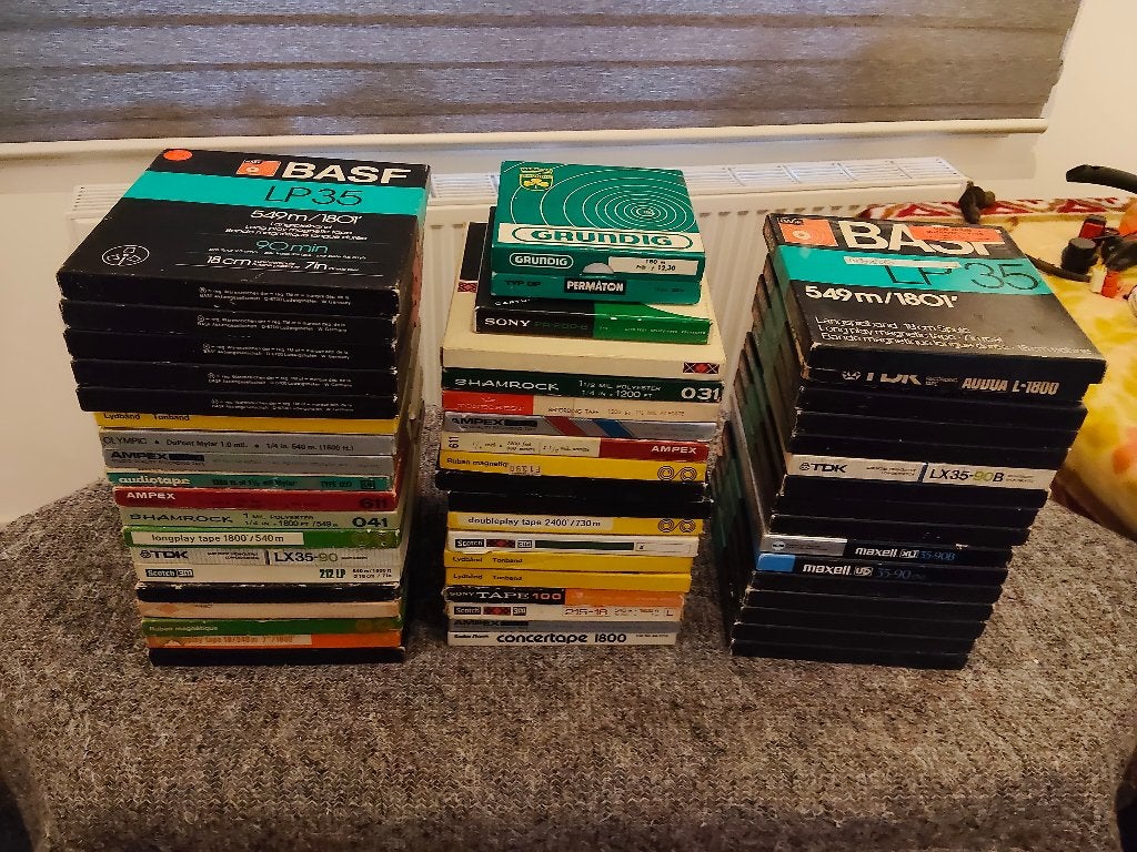 Lege dozen voor spoelen, Audio, Tv en Foto, Bandrecorders, Ophalen of Verzenden, Bandrecorder