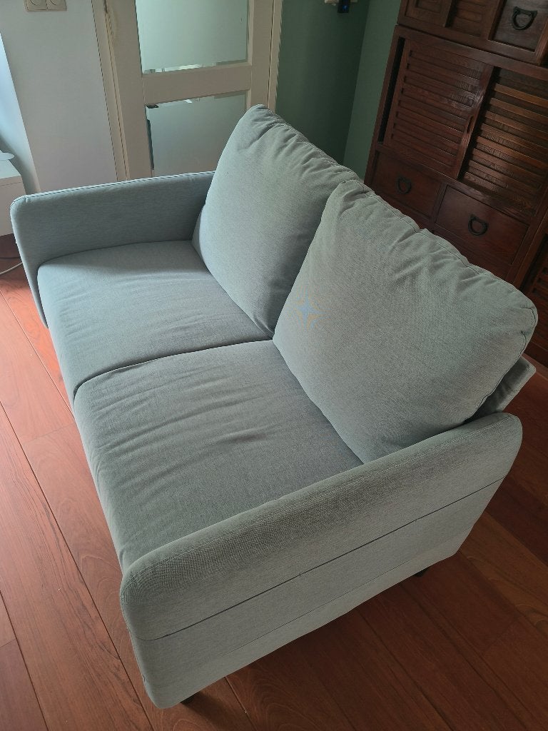 Ikea bank - licht grijs, Ophalen, 75 tot 100 cm, Rechte bank, Minder dan 150 cm
