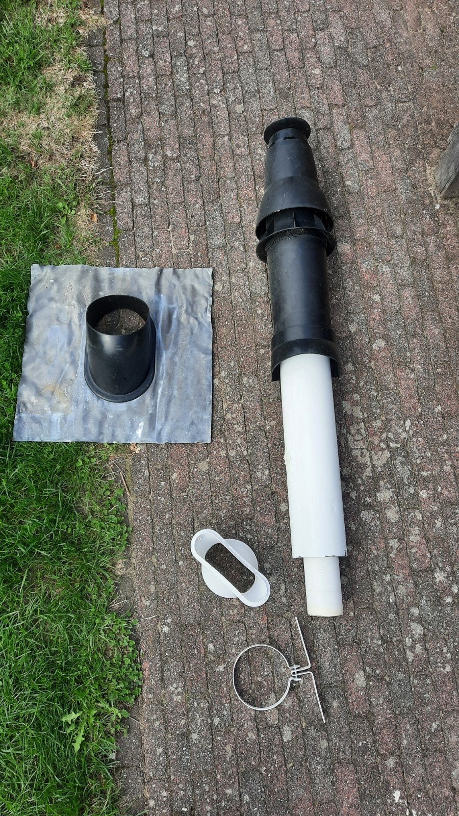 Dakdoorvoer .pannendak'dakpan doorvoer'loodpan, Ophalen of Verzenden, Minder dan 60 cm, Cv-ketel of Combi-ketel, 30 tot 80 cm