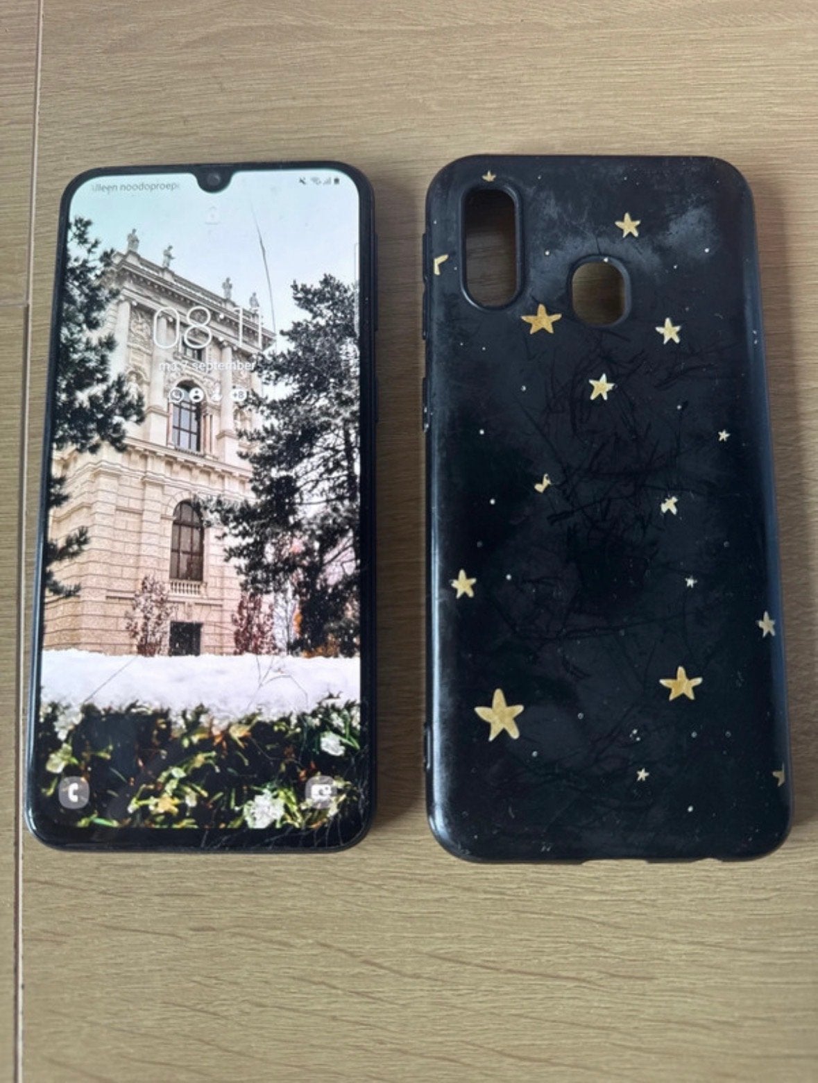 Samsung Galaxy A40 met hoesje, Gebruikt, Verzenden, Zwart, Touchscreen