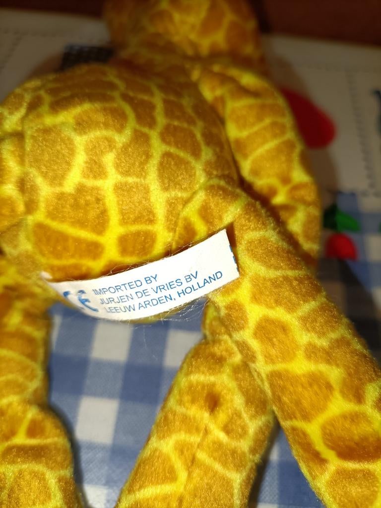 Giraffe knuffel Jurjen de Vries 30 cm groot, Kinderen en Baby's, Speelgoed | Knuffels en Pluche, Ophalen of Verzenden, Zo goed als nieuw