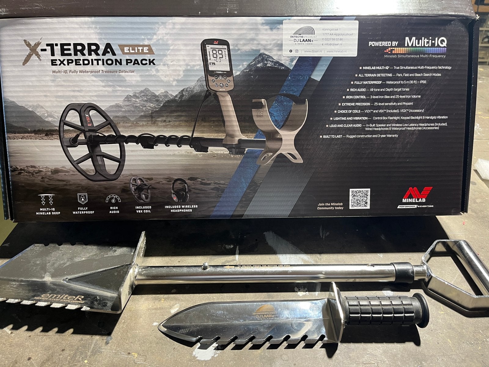 Minelab X Terra Elite Expedition nieuw nooit gebruikt, Ophalen of Verzenden, Nieuw, Minelab
