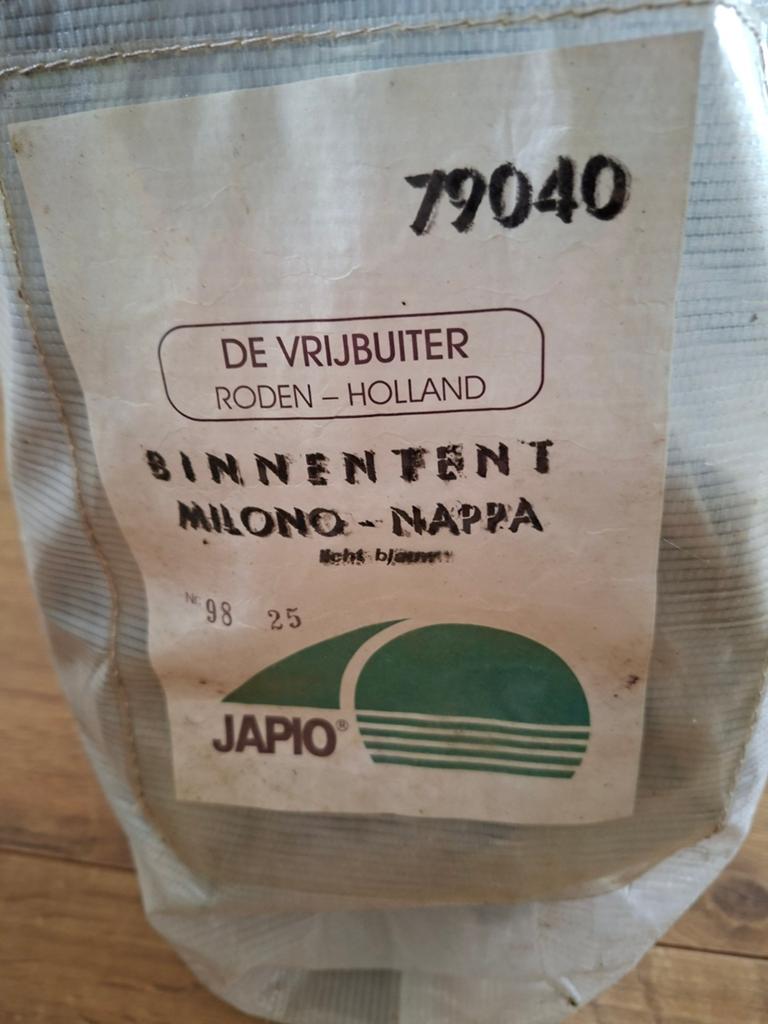 Binnentent Milono-Nappa Licht Blauw, Ophalen, Zo goed als nieuw, Tot en met 2
