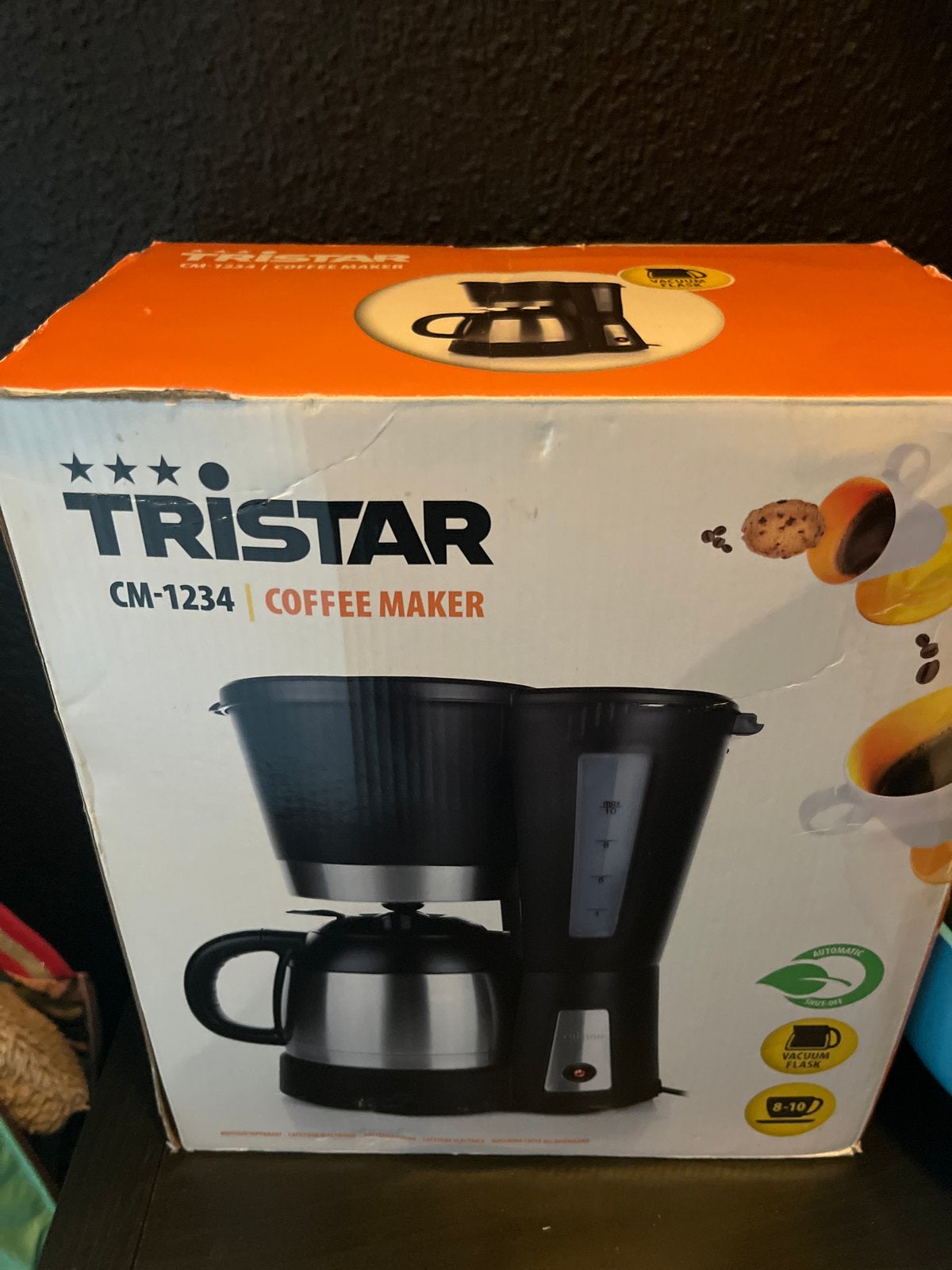 Tristar CM-1234 Koffiezetapparaat met thermoskan, Ophalen, Gebruikt, 10 kopjes of meer, Koffiemachine