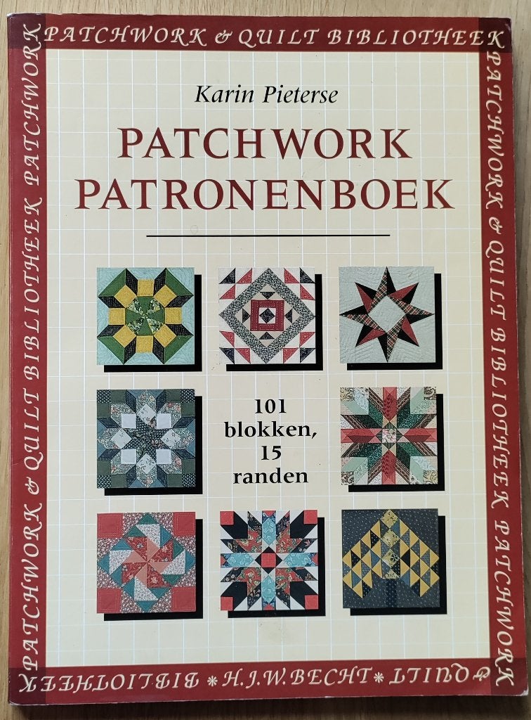 Patchwork patronenboek, Ophalen of Verzenden, Zo goed als nieuw, Karin Pieterse, Borduren en Naaien