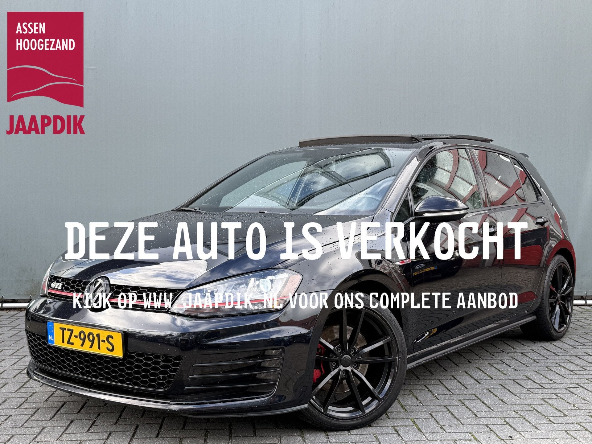 Volkswagen Golf BWJ 2016 2.0 TSI 230 PK GTI Performance AUTO, Gebruikt, 4 cilinders, Zwart, Bedrijf