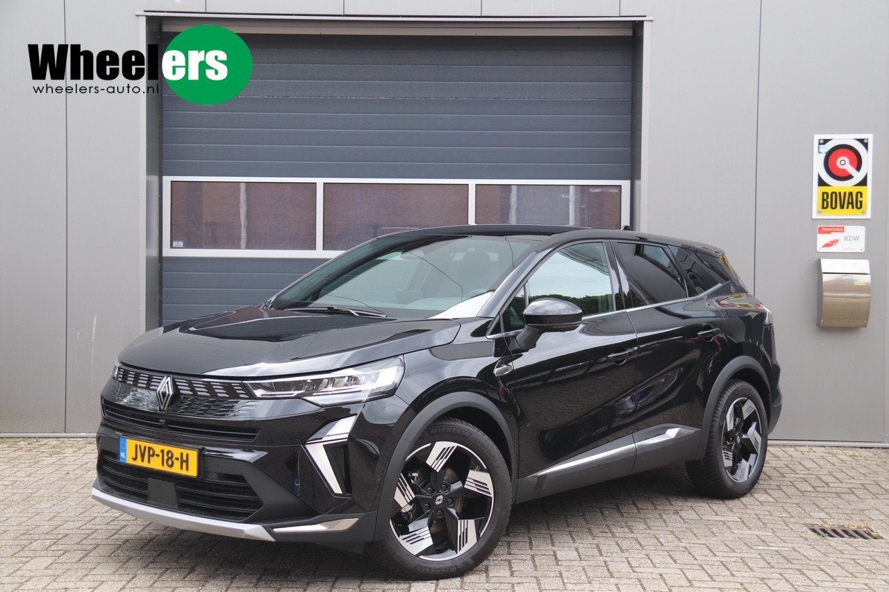 Renault Symbioz 1.6 E-Tech full hybrid 145 iconic, Stoel & S, Auto's, Gebruikt, Leder en Stof, Zwart, Bedrijf