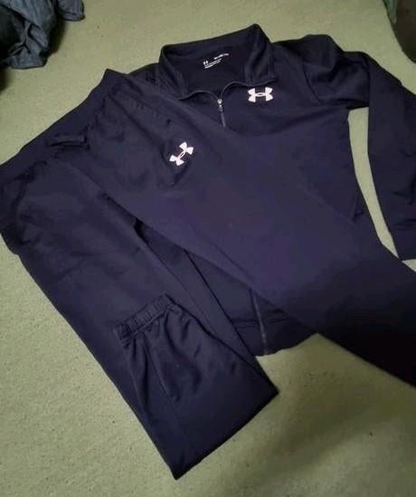 Under Armour trainingsset donkerblauw maat S, Fitness, Blauw, Under Armour, Ophalen of Verzenden